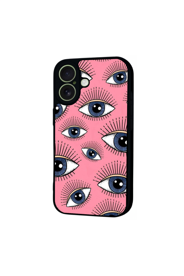 iPhone 17 Uyumlu Göz Tasarımlı Glossy Premium Kılıf