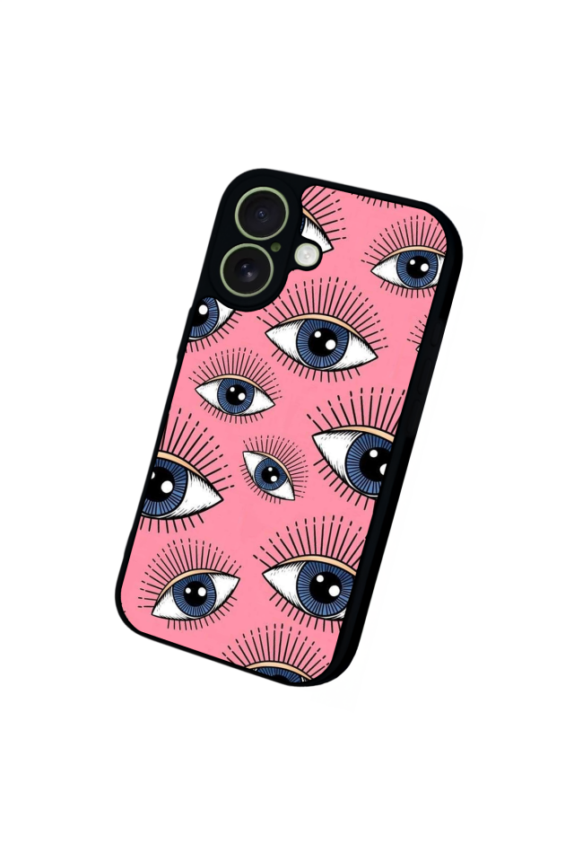 iPhone 17 Uyumlu Göz Tasarımlı Glossy Premium Kılıf