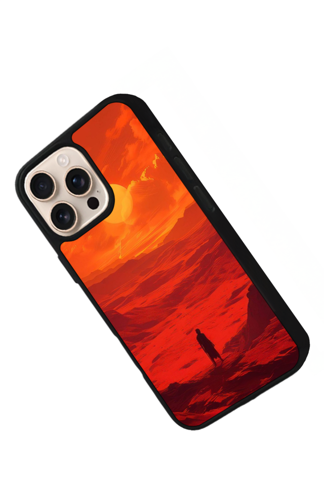 iPhone 15 Pro Max Uyumlu Gunes Tasarımlı Glossy Premium Kılıf