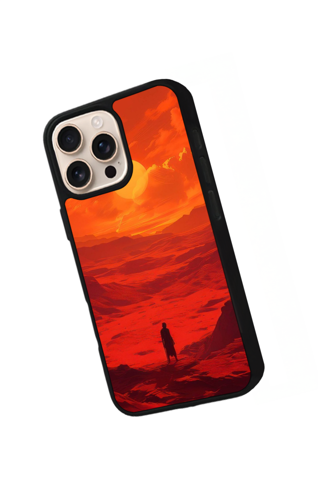 iPhone 15 Pro Max Uyumlu Gunes Tasarımlı Glossy Premium Kılıf