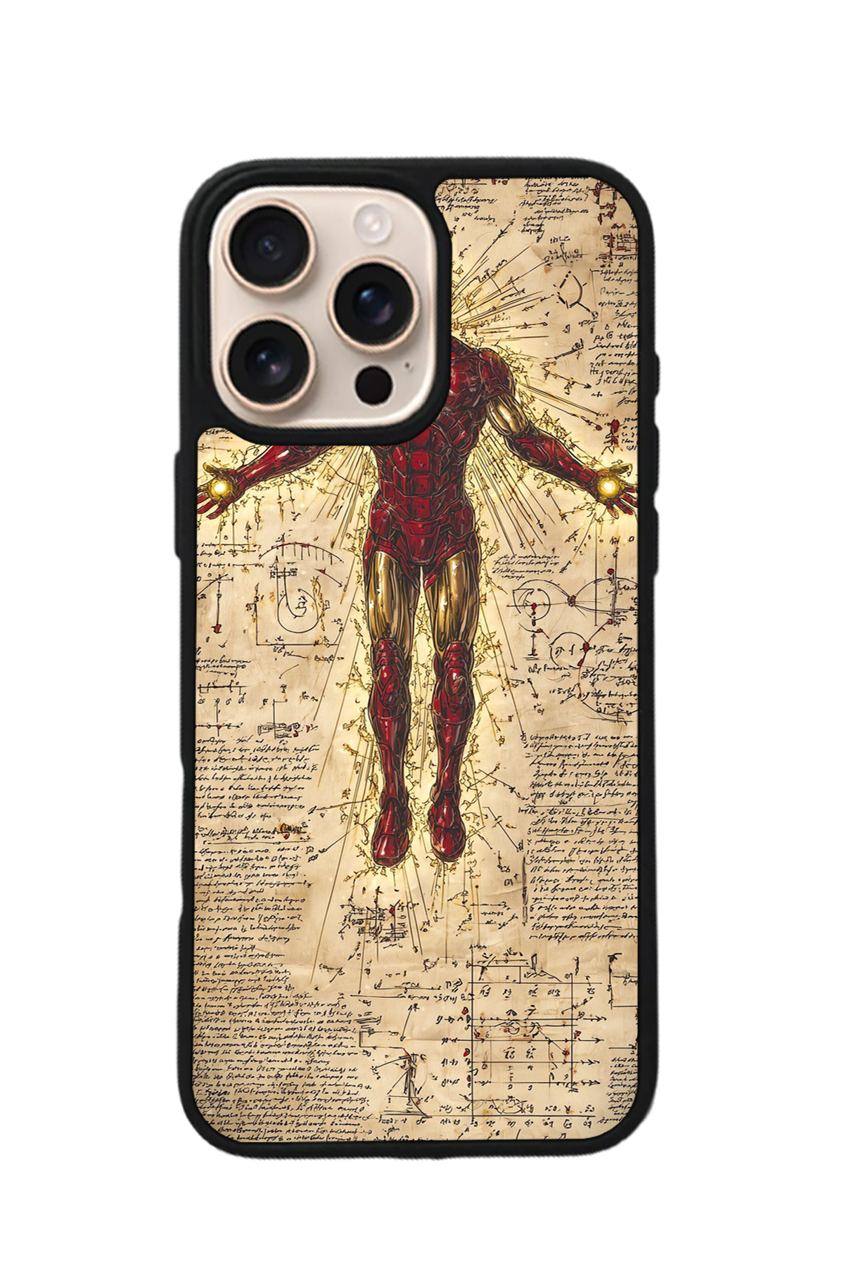 iPhone 16 Pro Uyumlu Iron Man ( Demir Adam ) Tasarımlı Glossy Premium Kılıf