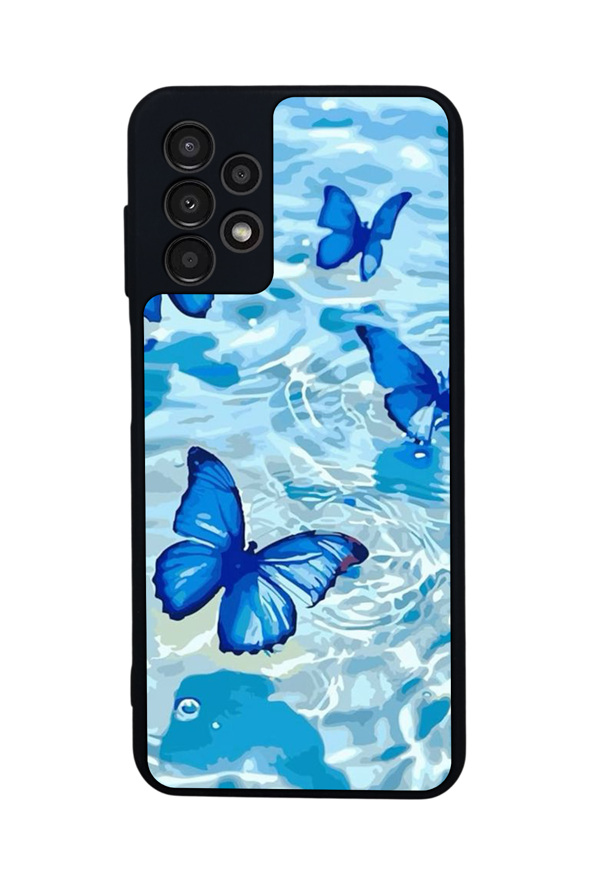 Samsung Galaxy A23 Uyumlu Kelebek Tasarımlı Glossy Premium Kılıf