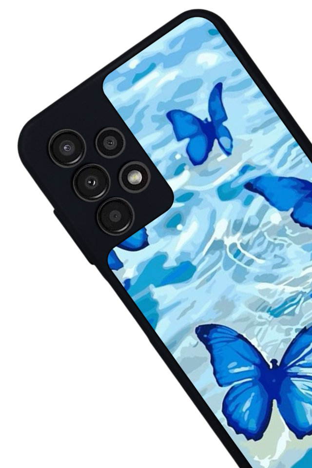Samsung Galaxy A23 Uyumlu Kelebek Tasarımlı Glossy Premium Kılıf