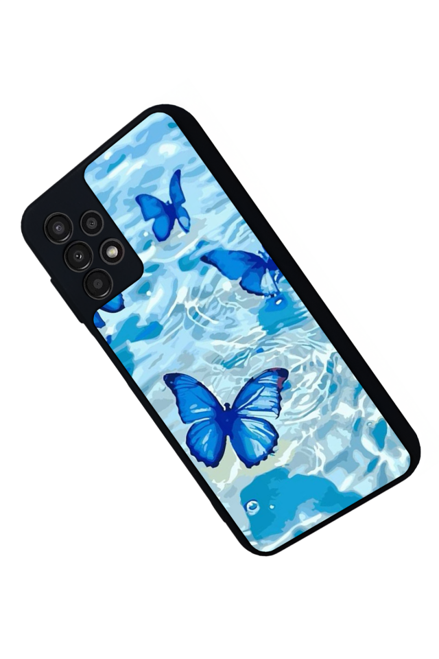 Samsung Galaxy A23 Uyumlu Kelebek Tasarımlı Glossy Premium Kılıf