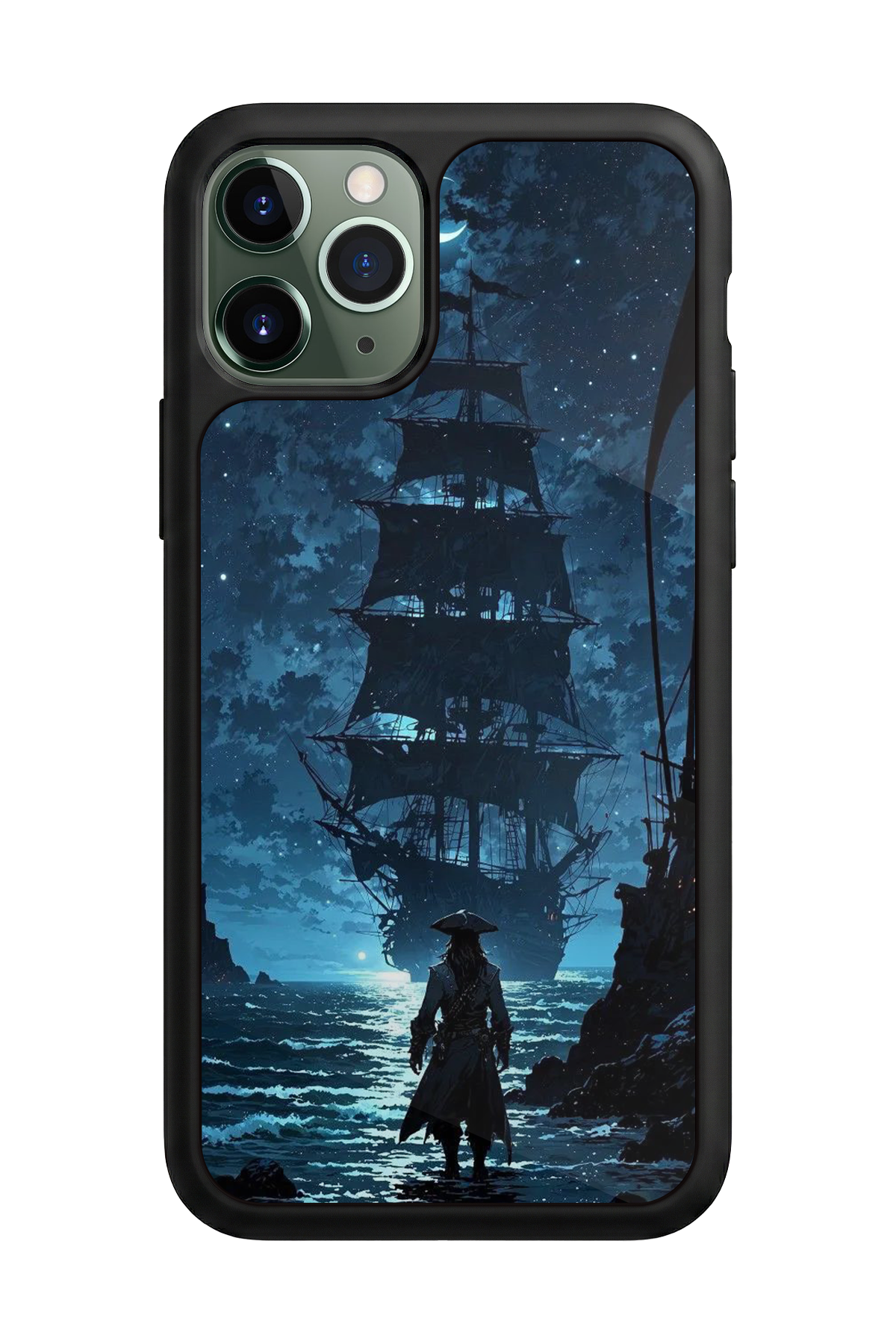 iPhone 11 Pro Uyumlu Korsan Tasarımlı Glossy Premium Kılıf