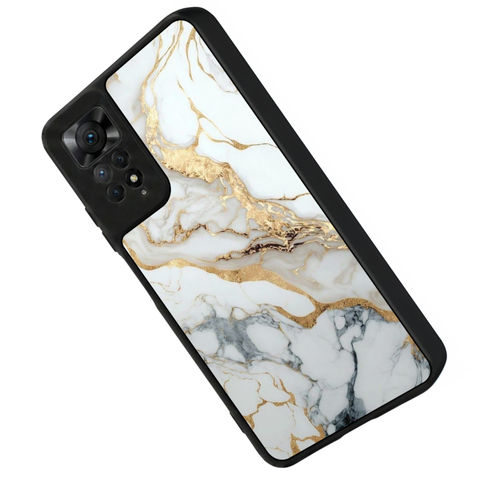 Xiaomi Redmi Note 12 Pro Uyumlu Mermer Marble Tasarımlı Glossy Premium Kılıf