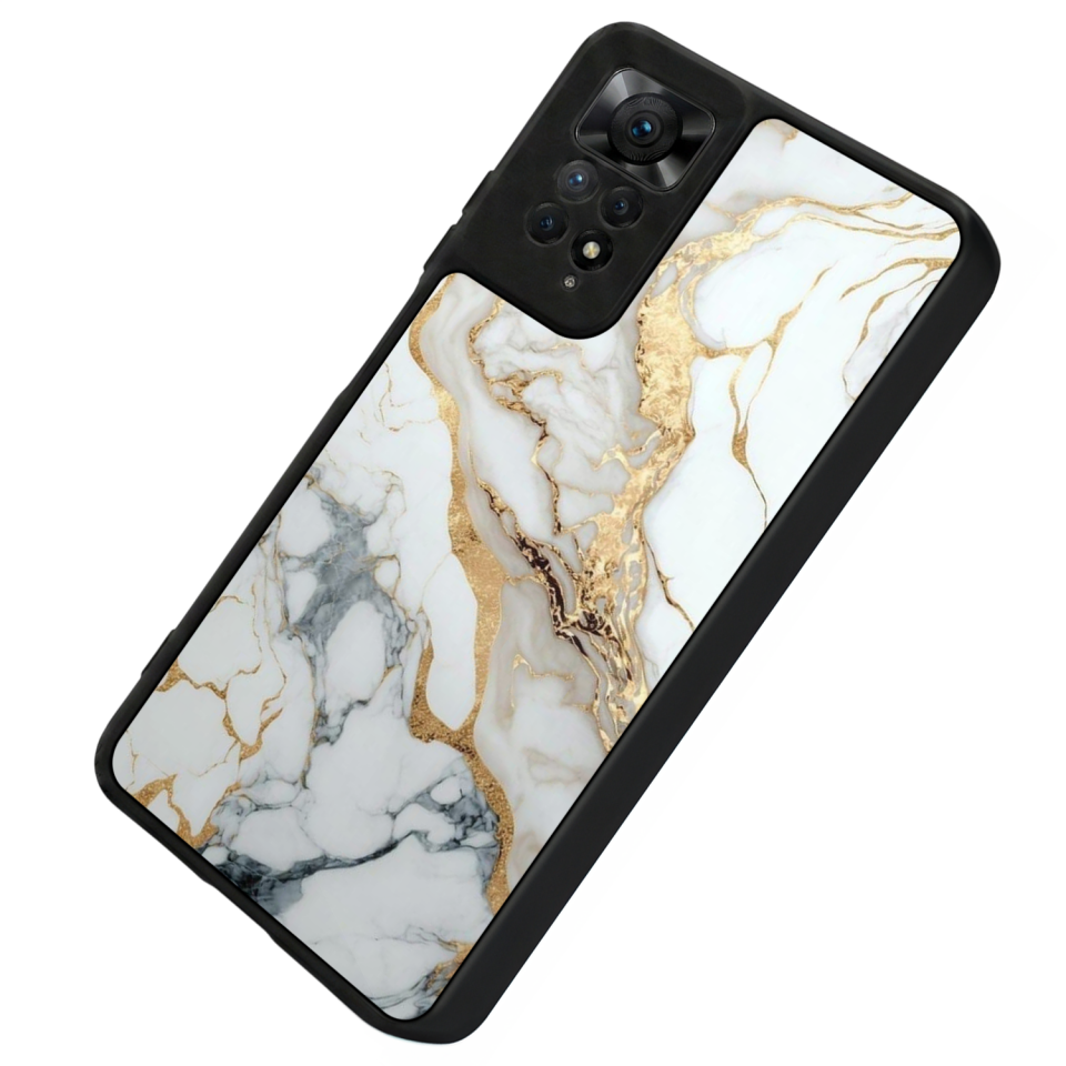 Xiaomi Redmi Note 12 Pro Uyumlu Mermer Marble Tasarımlı Glossy Premium Kılıf
