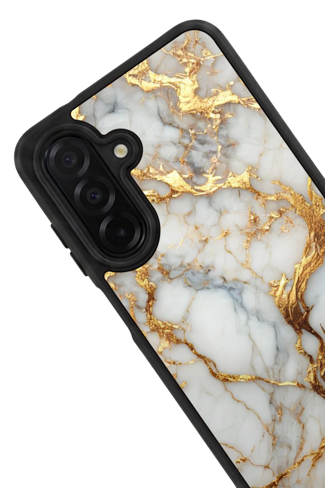 Samsung Galaxy A26 Uyumlu Mermer Marble Tasarımlı Glossy Premium Kılıf