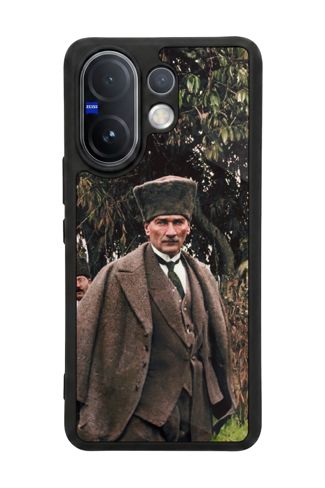 Vivo V60 Uyumlu Mustafa Kemal Ataturk Tasarımlı Glossy Premium Kılıf