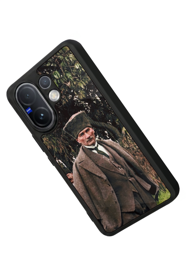 Vivo V60 Uyumlu Mustafa Kemal Ataturk Tasarımlı Glossy Premium Kılıf