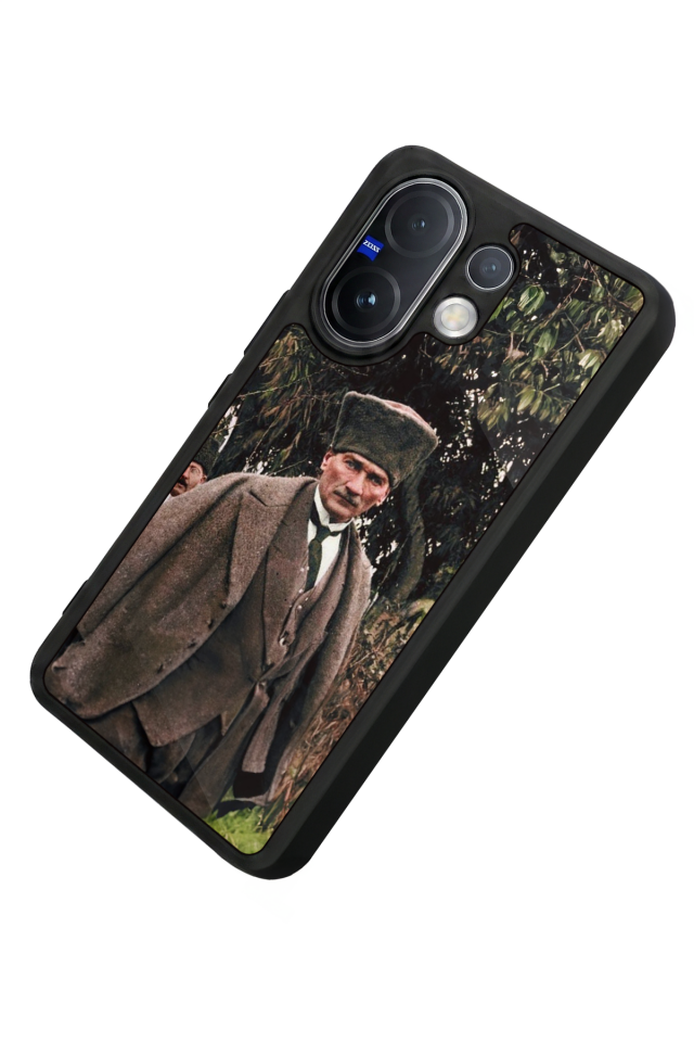 Vivo V60 Uyumlu Mustafa Kemal Ataturk Tasarımlı Glossy Premium Kılıf