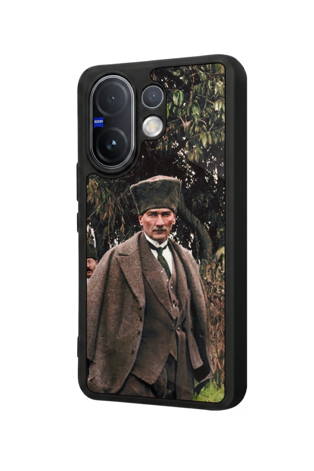 Vivo V60 Uyumlu Mustafa Kemal Ataturk Tasarımlı Glossy Premium Kılıf
