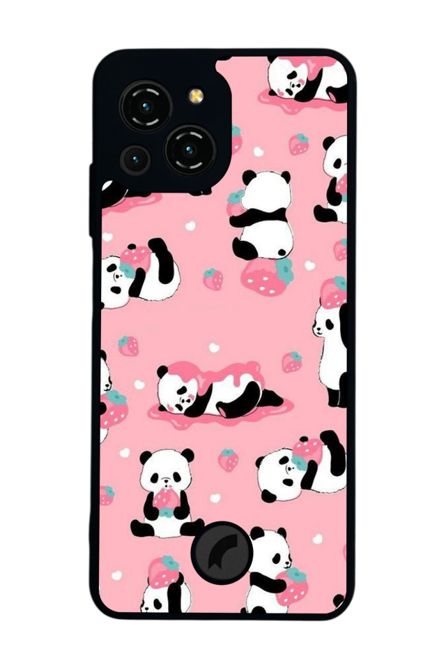Reeder S23 Pro Max Uyumlu Panda Tasarımlı Glossy Premium Kılıf