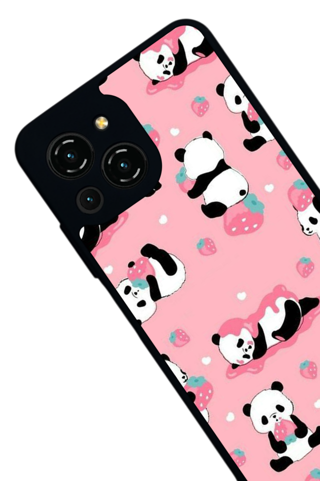 Reeder S23 Pro Max Uyumlu Panda Tasarımlı Glossy Premium Kılıf