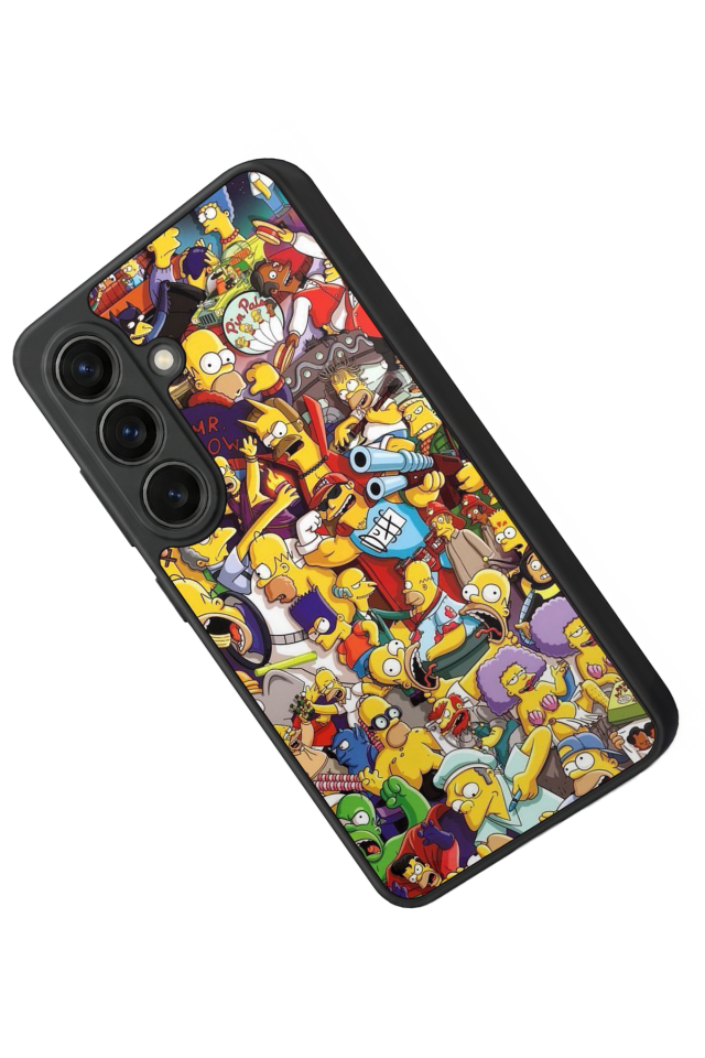 Samsung Galaxy S26 Uyumlu The Simpsons Tasarımlı Glossy Premium Kılıf