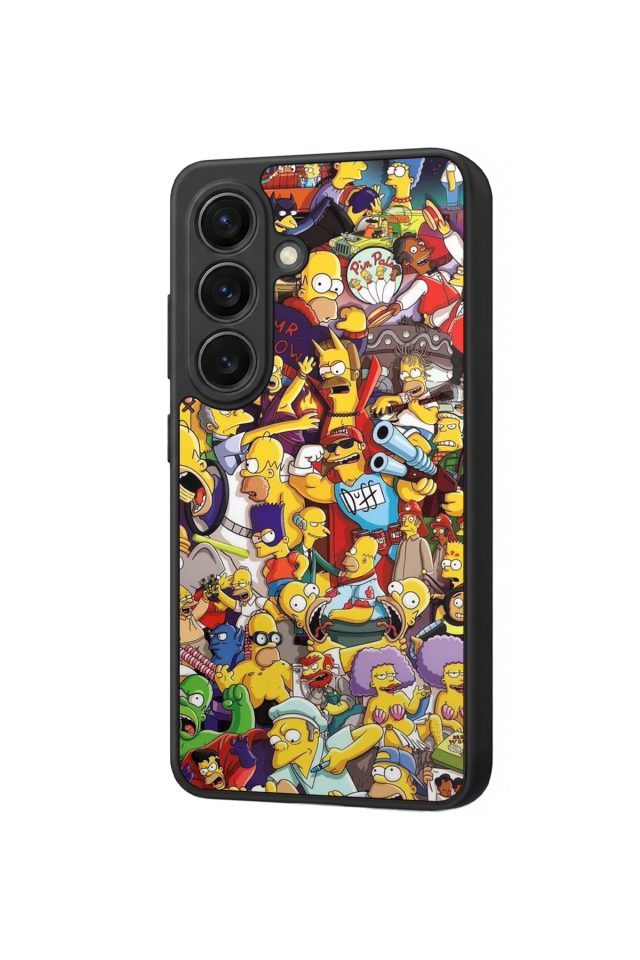 Samsung Galaxy S26 Uyumlu The Simpsons Tasarımlı Glossy Premium Kılıf