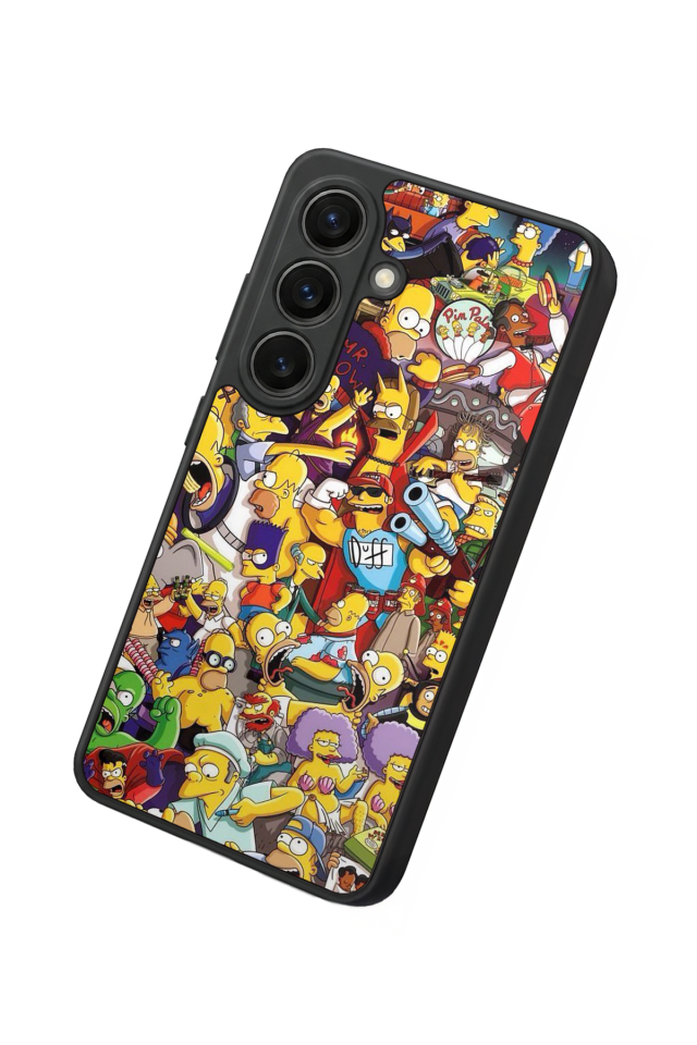 Samsung Galaxy S26 Uyumlu The Simpsons Tasarımlı Glossy Premium Kılıf