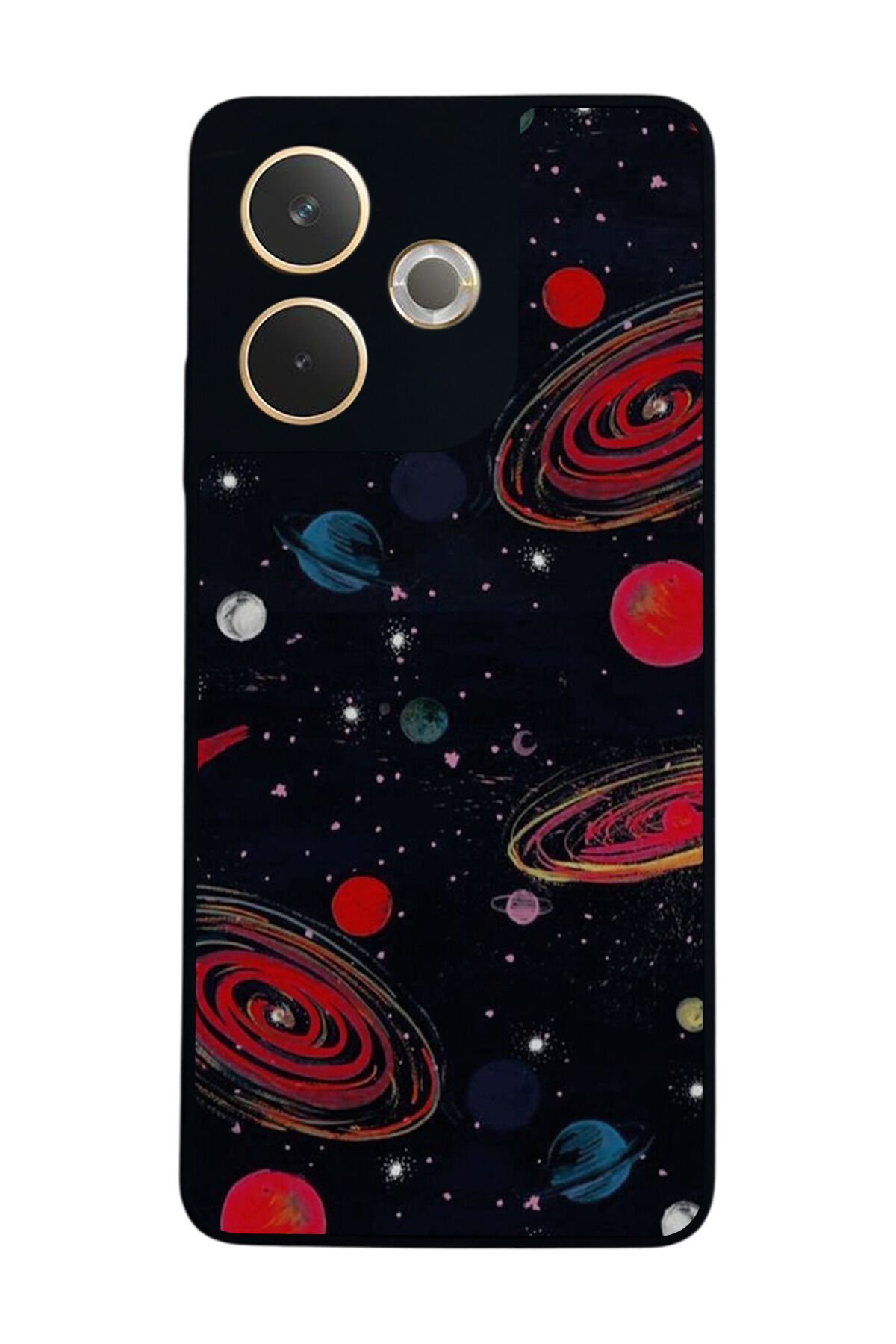 Oppo A5 Pro Uyumlu Uzay Tasarımlı Glossy Premium Kılıf