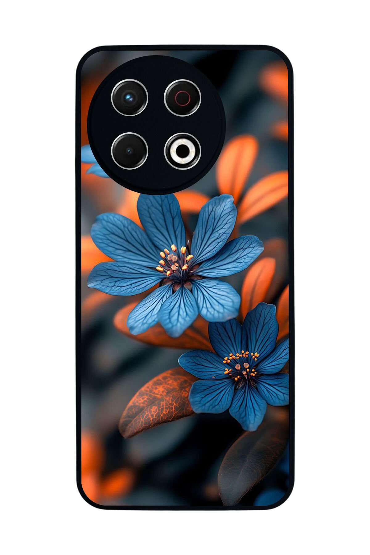 Tecno Spark 30 Pro Uyumlu Cicek Tasarımlı Glossy Premium Kılıf