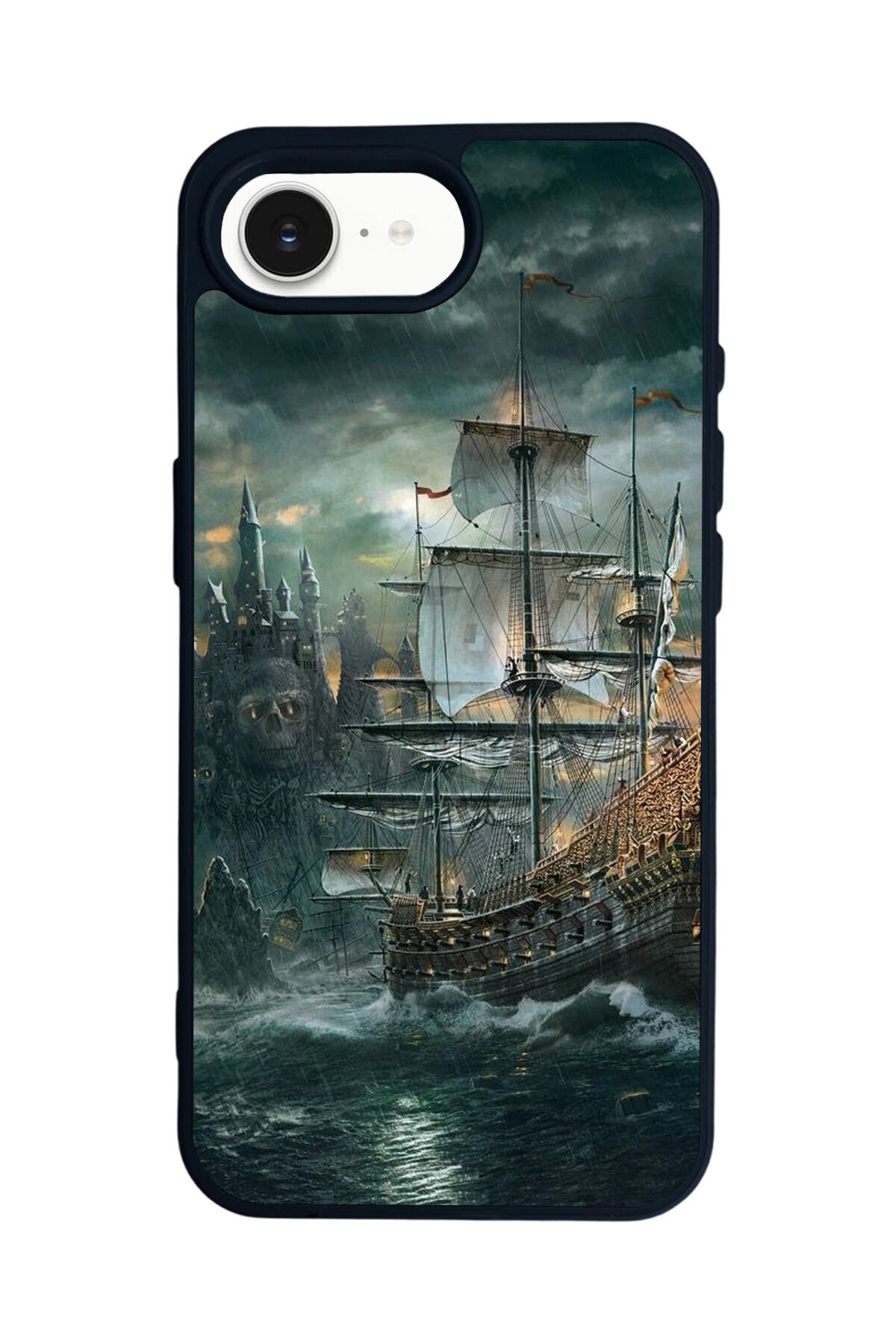 iPhone 16E Uyumlu Korsan Tasarımlı Glossy Premium Kılıf