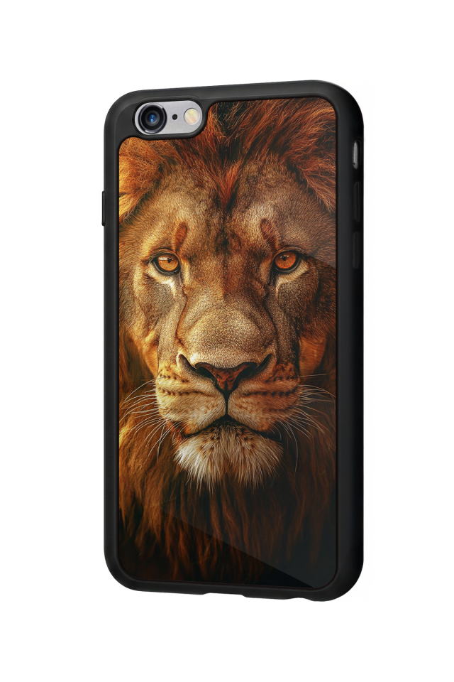 iPhone 6 Plus Uyumlu Aslan Tasarımlı Glossy Premium Kılıf