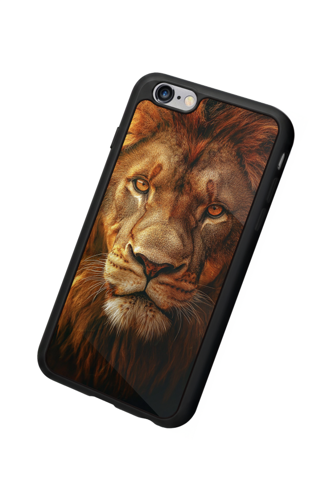 iPhone 6 Plus Uyumlu Aslan Tasarımlı Glossy Premium Kılıf