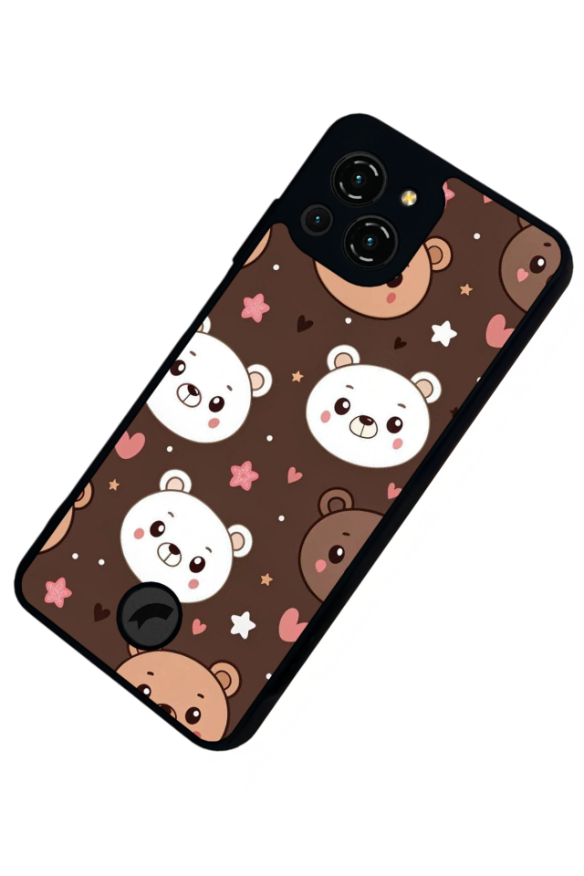 Reeder S23 Pro Max Uyumlu Ayı Tasarımlı Glossy Premium Kılıf