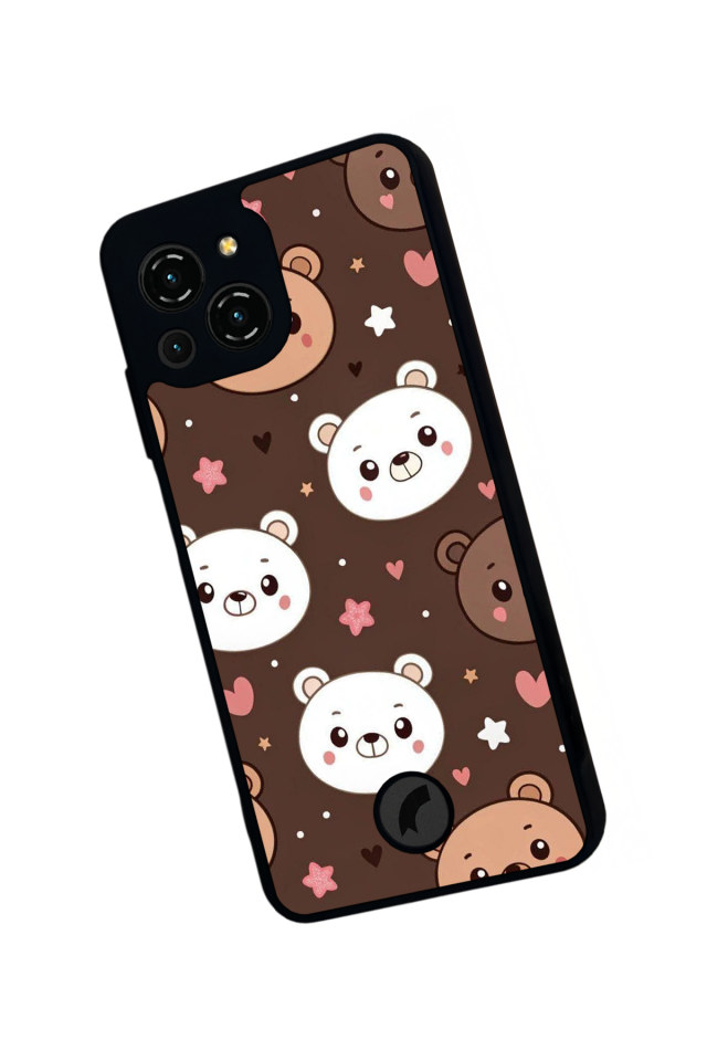 Reeder S23 Pro Max Uyumlu Ayı Tasarımlı Glossy Premium Kılıf