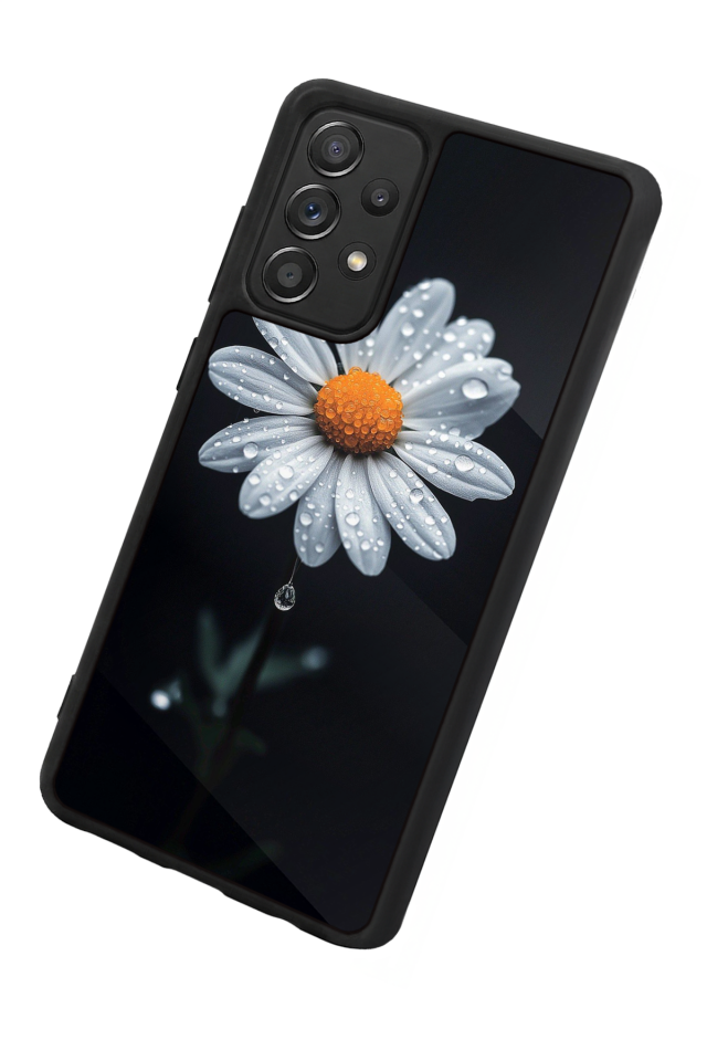 Samsung Galaxy A72 Uyumlu Cicek Tasarımlı Glossy Premium Kılıf