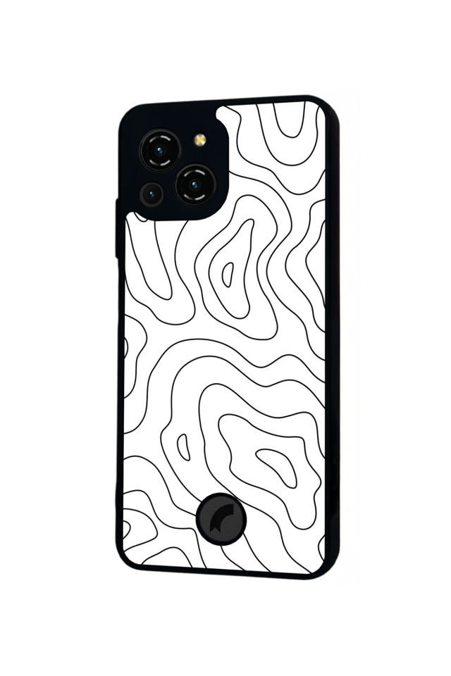 Reeder S23 Pro Max Uyumlu Çizgi Sanatı Tasarımlı Glossy Premium Kılıf