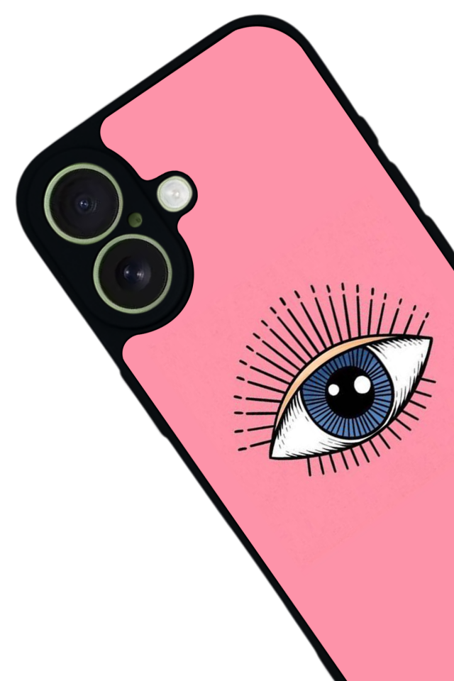iPhone 17 Uyumlu Göz Tasarımlı Glossy Premium Kılıf