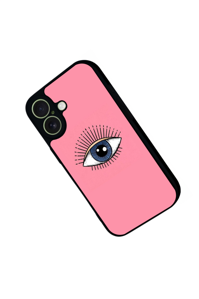 iPhone 17 Uyumlu Göz Tasarımlı Glossy Premium Kılıf