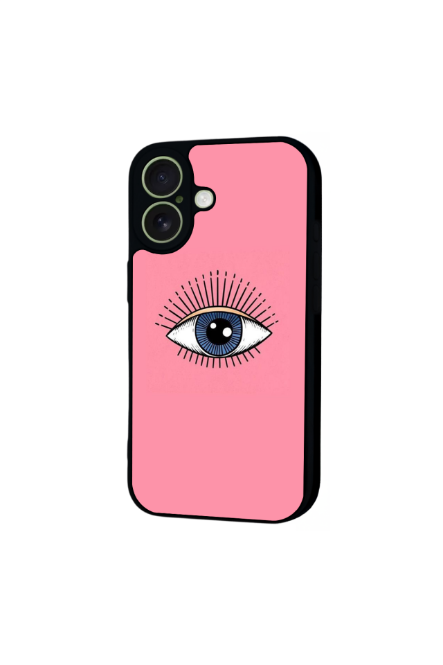 iPhone 17 Uyumlu Göz Tasarımlı Glossy Premium Kılıf