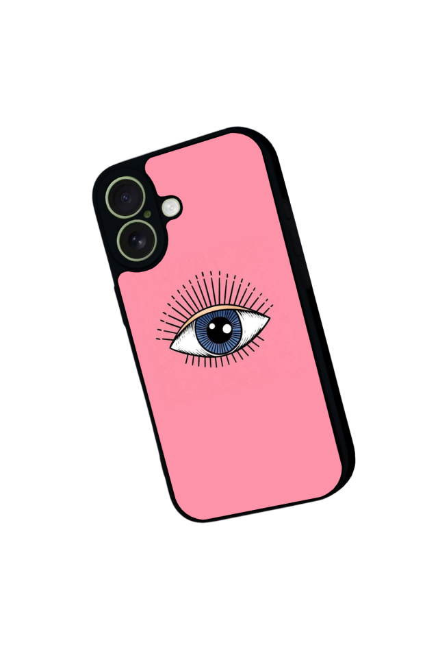 iPhone 17 Uyumlu Göz Tasarımlı Glossy Premium Kılıf