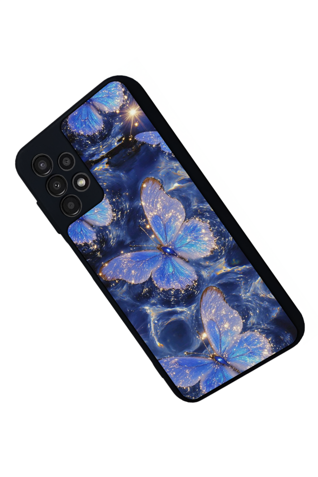 Samsung Galaxy A23 Uyumlu Kelebek Tasarımlı Glossy Premium Kılıf