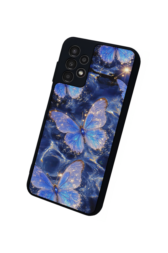 Samsung Galaxy A23 Uyumlu Kelebek Tasarımlı Glossy Premium Kılıf