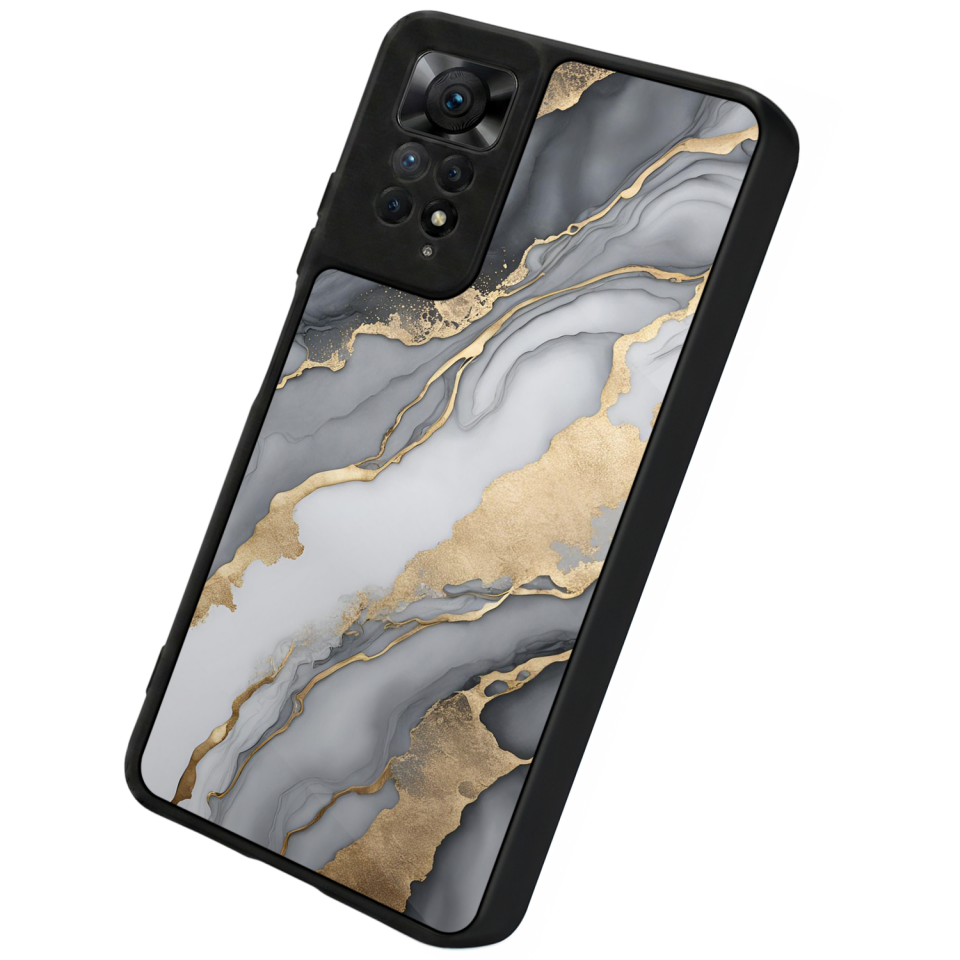 Xiaomi Redmi Note 12 Pro Uyumlu Mermer Marble Tasarımlı Glossy Premium Kılıf