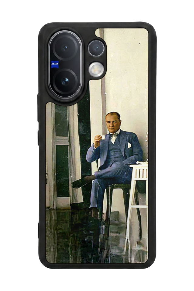 Vivo V60 Uyumlu Mustafa Kemal Ataturk Tasarımlı Glossy Premium Kılıf