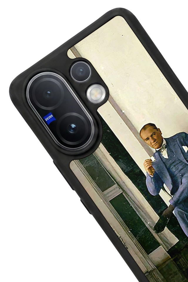 Vivo V60 Uyumlu Mustafa Kemal Ataturk Tasarımlı Glossy Premium Kılıf