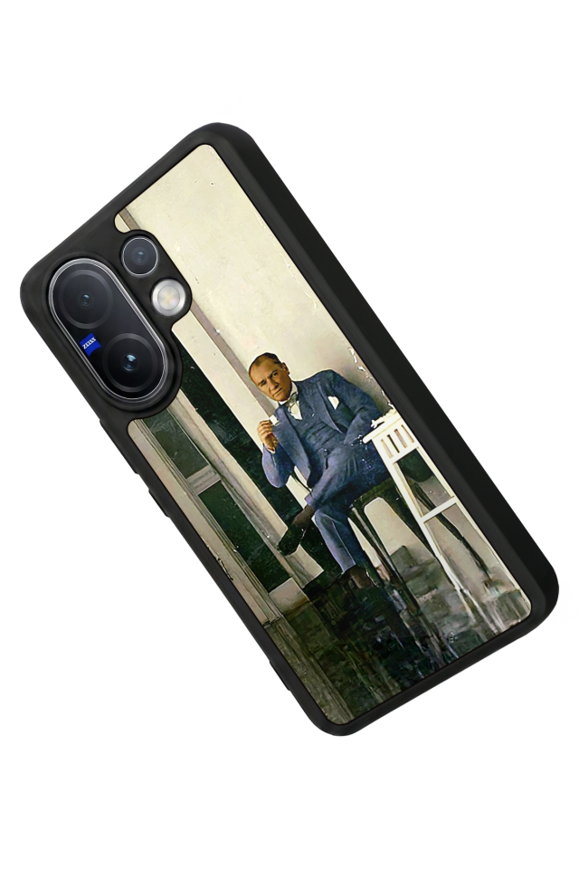 Vivo V60 Uyumlu Mustafa Kemal Ataturk Tasarımlı Glossy Premium Kılıf
