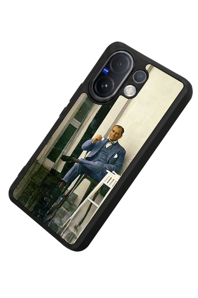 Vivo V60 Uyumlu Mustafa Kemal Ataturk Tasarımlı Glossy Premium Kılıf