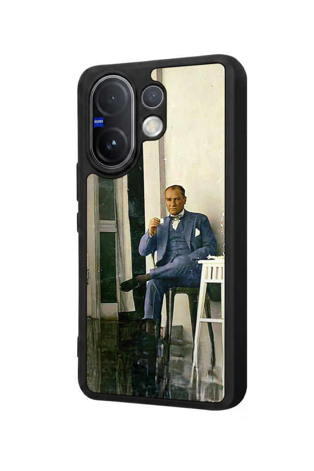 Vivo V60 Uyumlu Mustafa Kemal Ataturk Tasarımlı Glossy Premium Kılıf