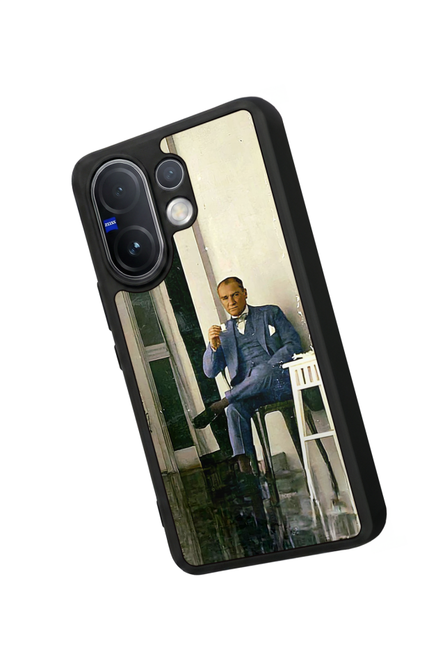 Vivo V60 Uyumlu Mustafa Kemal Ataturk Tasarımlı Glossy Premium Kılıf