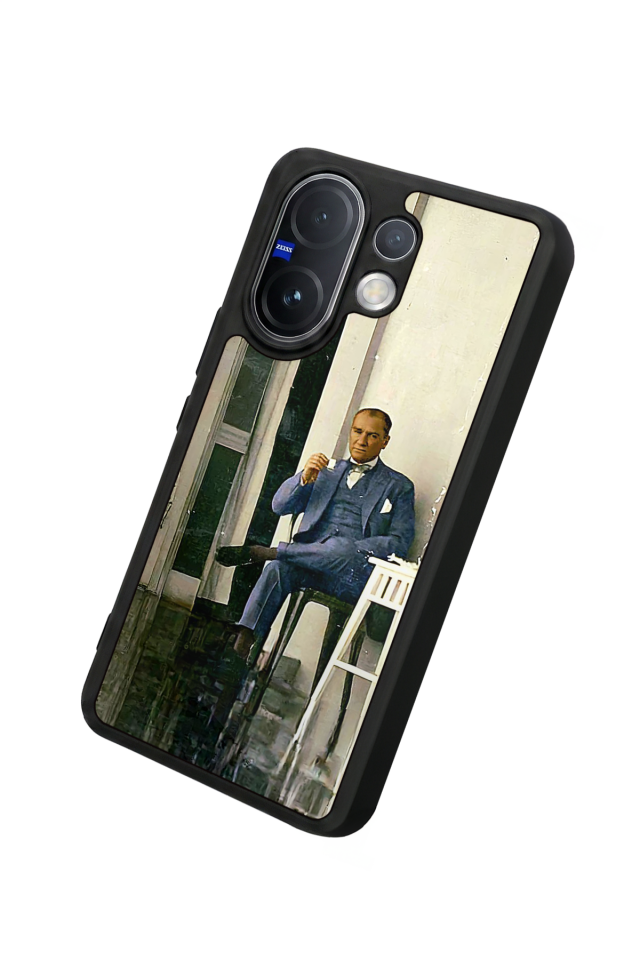 Vivo V60 Uyumlu Mustafa Kemal Ataturk Tasarımlı Glossy Premium Kılıf