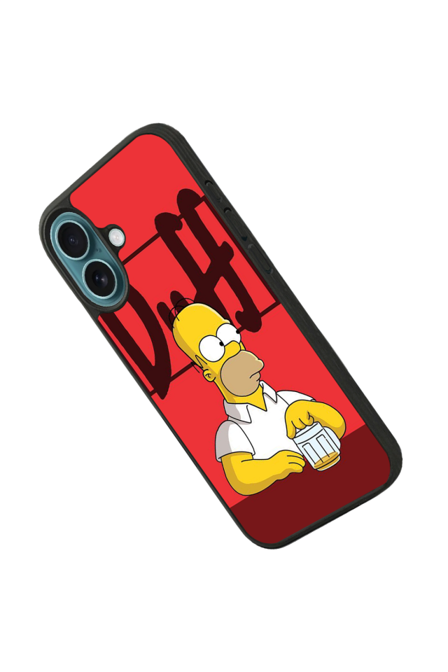 iPhone 16 Plus Uyumlu The Simpsons Tasarımlı Glossy Premium Kılıf