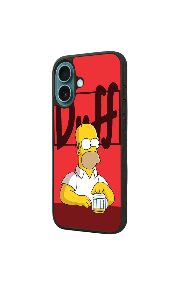 iPhone 16 Plus Uyumlu The Simpsons Tasarımlı Glossy Premium Kılıf