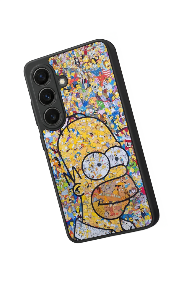 Samsung Galaxy S26 Uyumlu The Simpsons Tasarımlı Glossy Premium Kılıf