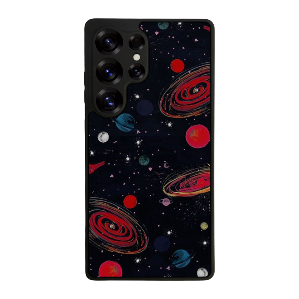 Samsung Galaxy S25 Ultra Uyumlu Uzay Tasarımlı Glossy Premium Kılıf