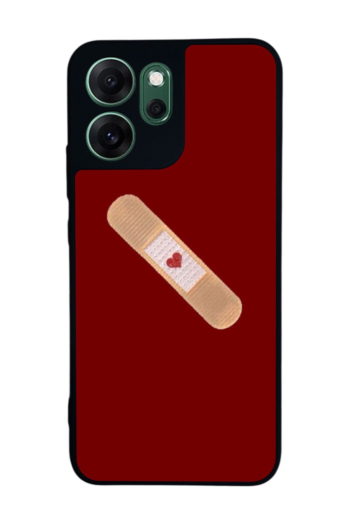 Oppo Reno 14F Uyumlu Kalp Love Tasarımlı Glossy Premium Kılıf