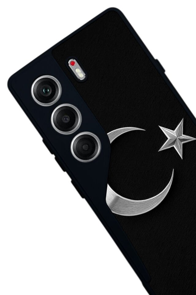 Tecno Camon 40 Uyumlu Türk Bayragi Tasarımlı Glossy Premium Kılıf